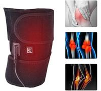 Massaggiatore per ginocchia, supporto per fasciatura calda riscaldante, sollievo dal dolore, tutore per ginocchio riscaldato, massaggiatore elettrico ricaricabile, temperatura regolabile