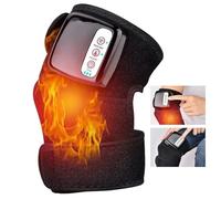 Massaggiatore Per Ginocchio Riscaldato, Ginocchiera Riscaldata 3 In 1 Per Ginocchio Gomito Spalla, Ginocchiera Per Fisioterapia Articolare A Infrarossi Lontani Massaggio Vibrante Sollievo Dal Dolore