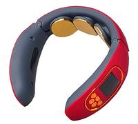 Massaggiatore per il collo,4 modalità 15 marce regolabile per massaggio shiatsu schiena/collo/spalle/piedi e gambe,per alleviare il dolore muscolare,con controllo wireless vocale(rosso)