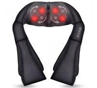 Massaggiatore per il collo con calore, massaggiatore 3D profondo per il dolore al collo, schiena, vita, massaggiatore Shiatsu, regolazione dell'intensità a tre livelli, massaggio al collo, regalo per