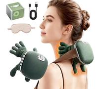 Massaggiatore per Il Collo Con Calore, Massaggiatore Bionico Portatile per Il Rilassamento, Massaggio Elettrico Shiatsu Dei Tessuti, Massaggiatore Terapeutico, Massaggiatori