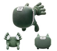 Massaggiatore per il collo, massaggiatore bionico riscaldato, massaggio profondo per il collo, massaggio 4D con mani reali, sollievo dal dolore multimodale per collo, schiena,Green-One Size