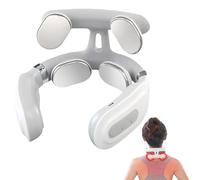 Massaggiatore per il collo, massaggiatore intelligente con funzione termostatica, elettrico, 6 modalità, 16 livelli di intensità, massaggiatore elettrico portatile, per collo, spalle, sollievo dal