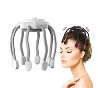 Massaggiatore Per Il Cuoio Capelluto, Massaggiatore Per La Testa, Massaggiatore Portatile Senza Fili Per Rilassare La Pressione Sulla Testa (White)
