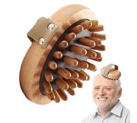 Massaggiatore per il cuoio capelluto - Spazzola per spa in legno con cuscino d'aria | Spazzola da bagno per modellare il corpo Migliora pennello per la circolazione linfatica, bagnata e asciutta per