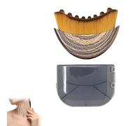 Massaggiatore per il drenaggio linfatico del viso, spazzola per contorno del viso per scolpire mento e mascella, spazzola a secco con setole ultra morbide, (funziona come strumento per gua sha e
