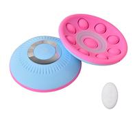 Massaggiatore per il seno Massaggiatore per tette in silicone a 3 modalità con luce rossa e blu con agopunti comfort ricaricabili elettrici wireless a distanza Aumento del seno per donne | Massaggiat