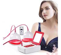 Massaggiatore per Il Seno Senza Fili per La Casa Massaggiatore per Ingrandimento della Tazza 5 File Massaggiatore per Seno Elettrico Regolabile Strumento per La Cura della Tazza Doppia Dispositivo