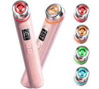 Massaggiatore per il viso che stringe la pelle, macchina per terapia della luce a LED a 4 colori, favorisce l'assorbimento della crema per il viso, rinforza l'elasticità, cambia le rughe, cura