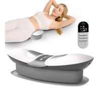 Massaggiatore per la schiena 4 in 1, massaggiatore per la schiena senza fili con trazione tramite airbag, impacco caldo, massaggio vibrante, elettroterapia EMS, sollievo dal dolore lombare, Rimorchio