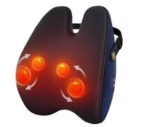 Massaggiatore per la schiena con calore, cuscino per massaggio al collo, 3D Deep Tissue, massaggiatore per collo, schiena, spalle, gambe, sollievo dal dolore