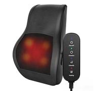 Massaggiatore per la schiena con calore, massaggiatore Shiatsu per alleviare il dolore, cuscino massaggiante impastante 3D per uso domestico, regalo per donne e uomini