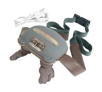 Massaggiatore per la schiena con calore, modello wireless ricaricabile 4D, con massaggio simulato per alleviare il dolore, massaggiatore per gambe riscaldato, per collo, schiena e spalle in caso di