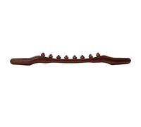 Massaggiatore per la schiena palmare | Corpo 8 perline Shiatsu Wood Therapy Massaggio strumento Gua Sha terapia per trigger point linfatico drenaggio - Body Sculpting Back Scratcher Domestico Guasha