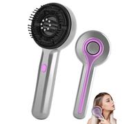 Massaggiatore per la testa, 2 in 1, elettrico con applicatore di olio per capelli, spazzola elettrica per massaggio alla testa, 3 modalità di massaggio e cura del cuoio capelluto (grigio)