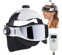 Massaggiatore Per La Testa A Pressione D'Aria, Casco Per Massaggio Elettrico 2 In 1 Per Testa E Occhi Con Funzione Di Riscaldamento, Impastamento E Pressione D'Aria, Allevia Il Mal Di Testa.