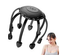 Massaggiatore per la testa, massaggiatore automatico polpo artiglio del cuoio capelluto, massaggiatore per dita, raschietto per la testa a 360 gradi, con 8 artigli per massaggi rimovibili per un