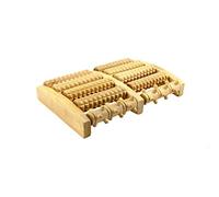 Massaggiatore per legno massello Perline per massaggi Pediluvio pediluvio in legno a 5 sfere