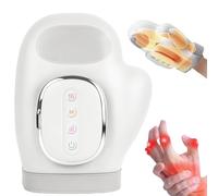 Massaggiatore Per Mani e Dita con Calore, Massaggiatore per Mani Artrosi con Compressione Termica, Sollievo da Dolore da Artrite, Senza Fili Massager Mano Ricaricabile 3 Modalità 5 Intensità, Regalo
