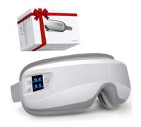 Massaggiatore per occhi con musica Bluetooth e calore, regalo di compleanno per la festa della mamma, per donne, uomini, lei, maschera riscaldata per alleviare l'emicrania, ridurre la tensione