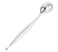 Massaggiatore per Occhi Professionale in Acciaio Inox Argento | Superficie Liscia, Pratico per Viaggi di Lavoro e Salone, Accessorio per Occhi, Riduce Fatica