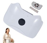 Massaggiatore per pancia per addome, massaggiatore impastatore automatico con inclinazione di 27°, design a mani libere per relax e comfort, decorazioni per la casa bianche