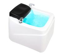 Massaggiatore per pedicure con calore, bolle e strumenti massaggianti, pediluvio in acrilico e massaggiatore con riscaldatore, per il relax in salone a casa