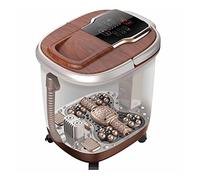 Massaggiatore per Pediluvio con Bolle Di Calore Vibrazione e Spegnimento Automatico, Rulli per Massaggio con Display a Led e Pietra per Pedicure per Digitopressione Allevia il Dolore Muscolare Ai Pied