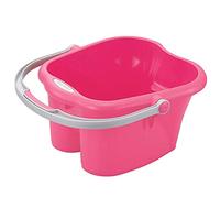 Massaggiatore per pediluvio, vasca idromassaggio in plastica spessa, robusta maniglia per il trasporto, secchio disintossicante per pedicure, bianco (rosso) caldo come sempre