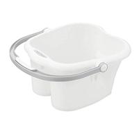 Massaggiatore per pediluvio, vasca idromassaggio in plastica spessa, robusta maniglia per il trasporto, secchio disintossicante per pedicure, bianco caldo come sempre