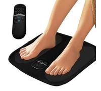 Massaggiatore per piede - PU Leather & Electronic Components, 11,81 x 11,81 in Massaggio Macchina Wireless | Portatile 10 modalità Rilassamento Device, Intensity Adjustable Foot Massager For Home