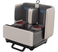 Massaggiatore per piedi, 2 in 1, massaggiatore Shiatsu per piedi e polpacci, con calore, impasto, vibrazioni e compressione, per alleviare il dolore e rilassamento