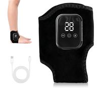 Massaggiatore per piedi 3 in 1, 3 livelli di intensità, 3 livelli di regolazione intelligente della temperatura, massaggiatore senza fili, scaldapiedi con massaggiatore per caviglia/tallone/suola/arco