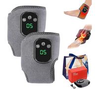 Massaggiatore per piedi 3 in 1 con calore, massaggiatore wireless portatile per alleviare il dolore della neuropatia, modalità personalizzabili per la stimolazione dei tessuti profondi (2 pezzi)