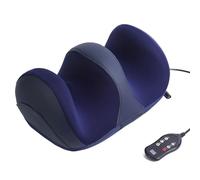 Massaggiatore per piedi con calore, 5 programmi di massaggio e 3 livelli di velocità, massaggiatore elettrico per piedi per alleviare il dolore nella fascite plantare, regalo per mamma, papà (blu)