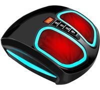 Massaggiatore per Piedi con Calore, Macchina for massaggiare i piedi con telecomando, calore a copertura totale aggiornato, impastamento profondo Shiatsu, impostazioni e intensità multi-livello, offre