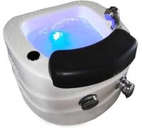 Massaggiatore per piedi con calore, massaggio e getti, trattamento spa domiciliare per pedicure del piede, lenisce i muscoli stanchi, migliora la circolazione sanguigna, display a LED