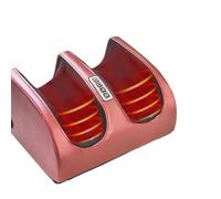 Massaggiatore per piedi con riscaldamento, massaggiatore elettrico per piedi e gambe con rulli shiatsu con telecomando e timer per rilassamento e sollievo dal dolore (rosso/oro/nero) (rosso)