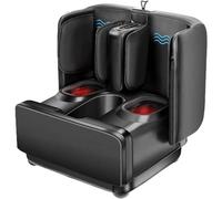 Massaggiatore per piedi e polpacci, macchina Shiatsu con calore, impasto, vibrazioni e compressione per alleviare fascite plantare, caviglie e dolori alle gambe