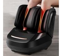 Massaggiatore Per Piedi E Polpacci Shiatsu Air Compression Rolling Kneading Leg Beauty Massager, 360° Airbag Wrap, 36 Selezione Marce, 9 Livelli Di Temperatura + 3 Marce Di Temporizzazione,Black