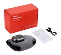 Massaggiatore per piedi, massaggiatore elettrico con funzione di vibrazione, massaggiatore termico ricaricabile tramite USB, con 3 livelli di vibrazione, fascia termica per uomo e donna