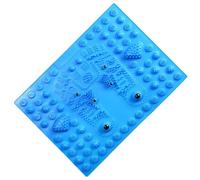Massaggiatore per piedi per piedi e piedi Reflexology Zone, massaggiatore per piedi antiscivolo, tappetino massaggiante per piedi portatile, tappetino per punti di pressione per viaggi aziendali e