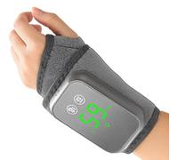 Massaggiatore Per Piedi Riscaldato - Massaggiatore Elettrico Per Caviglie E Polpacci Con Vibrazione, 5 Livelli Di Calore, 3 Ingranaggi Per Massaggio, Display LCD, Fascia Ricaricabile Senza Fili Per Ri