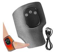 Massaggiatore per piedi riscaldato portatile: massaggiatore per caviglia wireless ricaricabile USB tipo C, massaggio termico a 5 livelli, per gambe, sport, palestra, viaggi e uso domestico