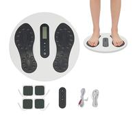 Massaggiatore per piedi, stimolatore della circolazione sanguigna per piedi e gambe, massaggiatore EMS, allevia neuropatia, dolore al ginocchio e alle gambe, favorisce la circolazione del piede