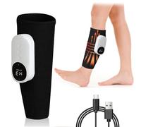 Massaggiatore per polpaccio per circolazione e sollievo dal dolore, massaggiatore per gambe, 3 livelli di intensità, 3 modalità di massaggio, terapia del calore, ricaricabile tramite tipo C