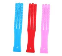 Massaggiatore per Schiena a Manico lungo Tpr 3 Pezzi | Pattino Corpo, Blu Rosso Rosa, Uso Ufficio e Lavoro, per Rilassare e Alleviare Fatica Colore Casuale