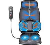 Massaggiatore per schiena con massaggio a compressione e vibrazione, cuscinetto per sedia da massaggio per uso domestico in ufficio, cuscino massaggiatore per sedile regolabile in altezza per collo,