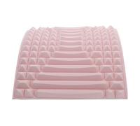 Massaggiatore per Schiena e Collo, Supporto per Stretching Lombare Rosa | Tpe ed Eva, Portatile per Casa, Aiuta a Distendere la Spina Dorsale, Sollievo Completo