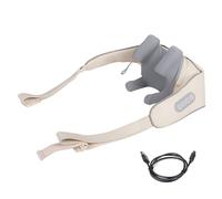Massaggiatore per spalle e collo con calore, massaggiatore Shiatsu con massaggio 6D di tessuti profondi, con 6 testine massaggianti in silicone, massaggiatori elettrici per schiena, gambe